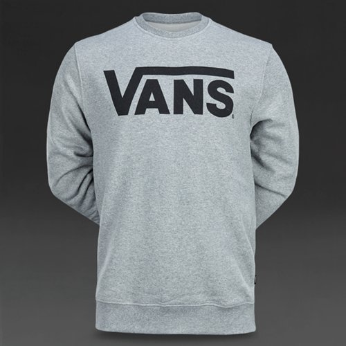 Vans Classic Crew Sweater Concrete Heather / Black for Men